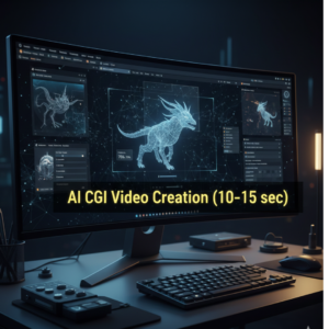 AI CGI Video Creation (10–15 sec)