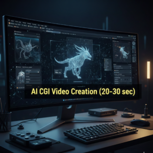 AI CGI Video Creation (20–30 sec)