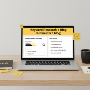 Keyword Research + Blog Outline (for 1 blog)