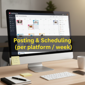 Posting & Scheduling (per platform / week)