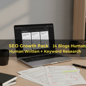 SEO Growth Pack (4 Blogs Human Written + Keyword Research)